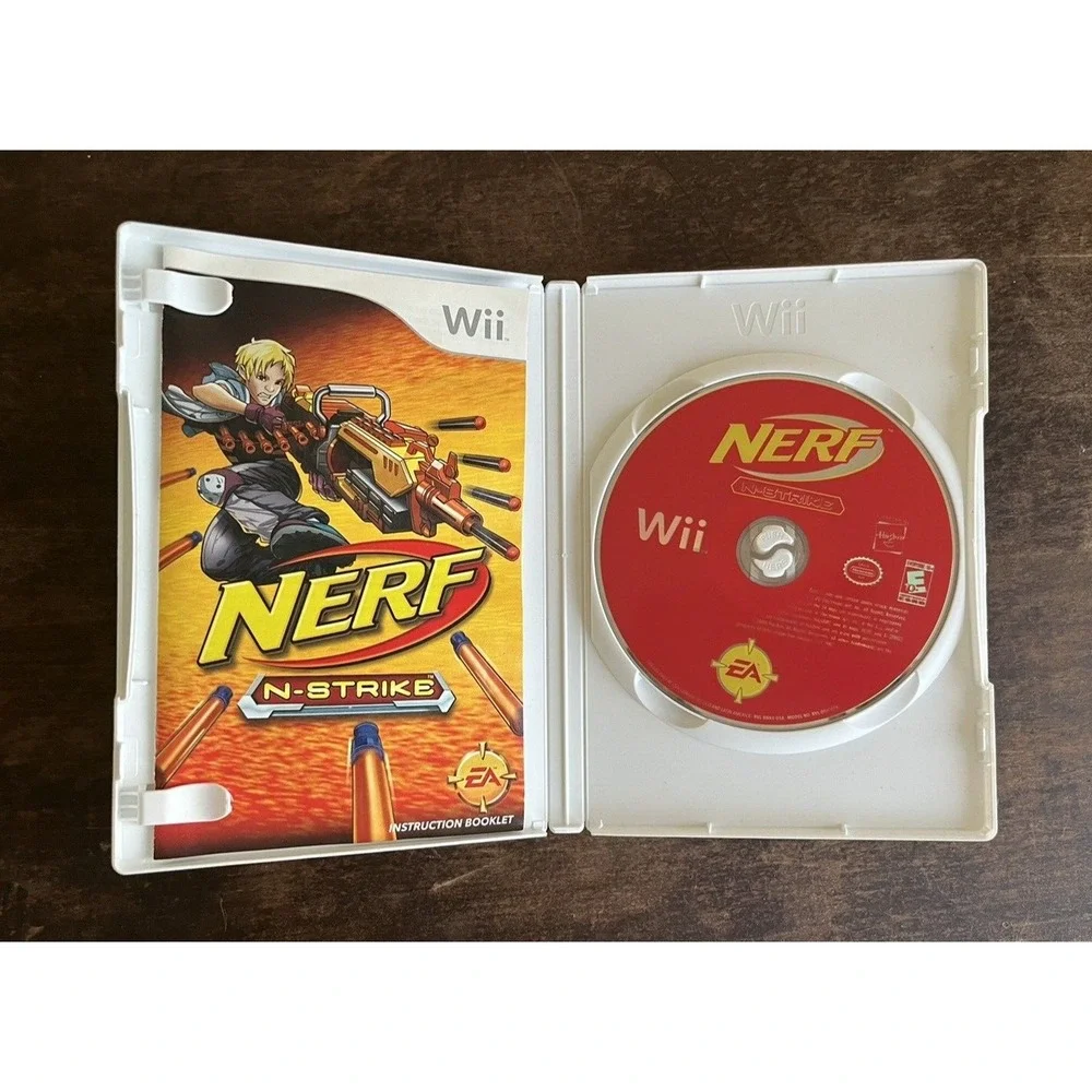 Nerf N-Strike - Nintendo Wii Game‎ - 4 Player - Manual Case & Game